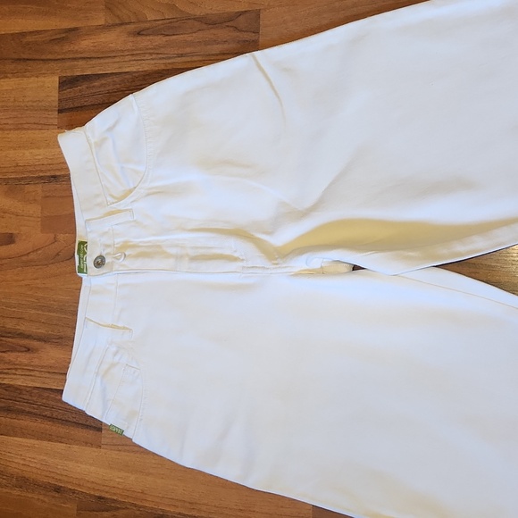 Esprit Vintage 80's White Denim Relaxed Jeans Tapered Leg Made in Hong Kong NWT - Picture 2 of 16